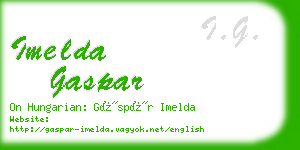 imelda gaspar business card